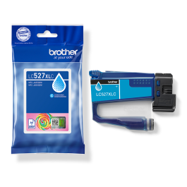 Brother LC527XLC Cartucho de Tinta Cian Pigmentada XL de Alto Rendimiento para Impresoras InkBenefit (1.500 páginas)