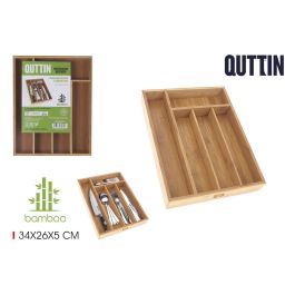 Organizador de Cubiertos de Bambú Quttin 34x26x5 cm (8 Unidades) Precio: 55.94999949. SKU: B1HF6WWCA4