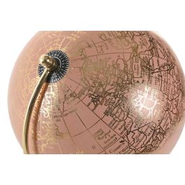 DKD Home Decor Globo Terráqueo Urban, Rosa y Blanco, de 18x18x30 cm, con Base de Mármol y Estructura de Hierro DKD Home Decor Globo Terráqueo Urban, Rosa y Blanco, de 18x18x30 cm, con Base de Mármol y Estructura de Hierro