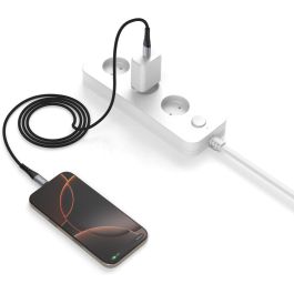 4smarts PrimeCord Cable USB-C 60W 1.5m Negro para Carga y Sincronización de Dispositivos