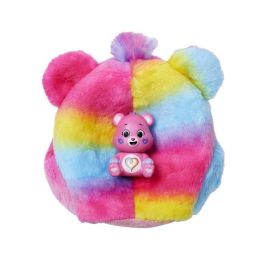 Barbie Jfv60 Muñeca Cutie Reveal Oso Amoroso de Peluche, Serie Care Bears con 10 Sorpresas y Accesorios