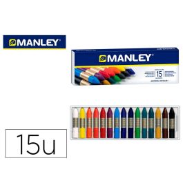 Manley Ceras 60 mm Colores Surtidos Estuche 15 Ud