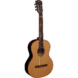 LAG Guitarra Clásica Occitania 118 - Tapa Cedro Rojo Macizo, Acabado Brillante Natural
