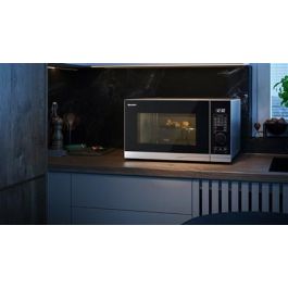 Sharp YC-PG234AE-S Microondas Digital + Grill 900W, 23 Litros, Panel de Control Fácil de Usar, 10 Niveles de Potencia Sharp YC-PG234AE-S Microondas Digital + Grill 900W, 23 Litros, Panel de Control Fácil de Usar, 10 Niveles de Potencia