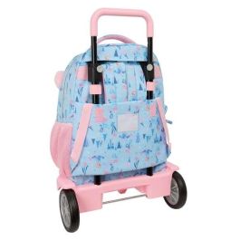 Mochila Escolar con Ruedas Frozen Ice magic Azul 33 x 45 x 22 cm