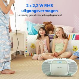 Medion MED4061275227499 Radio CD FM, 2x2.2W RMS, Verde