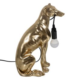 Lámpara de mesa Perro Dorado 40 W 220-240 V 25,5 x 16,5 x 36 cm Lámpara de mesa Perro Dorado 40 W 220-240 V 25,5 x 16,5 x 36 cm