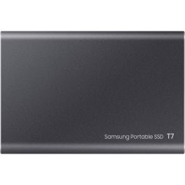 Samsung Portable SSD T7 2TB USB 3.2 Gen2 Tipo C Gris Titanio - NVMe, Lectura 1050MB/s, Escritura 1000MB/s, Aluminio