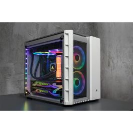 Corsair Torre PC Crystal Series 280X RGB con Ventana de Cristal Templado Blanca