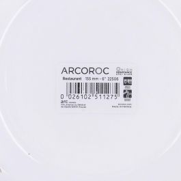 Set 6 Platos Pan Opal Restaurant Arcoroc 15,5 cL