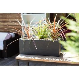 EDA PLASTIQUE Balconniere Graphit Up - 25 L - 59 x 19.5 x 22.8 cm - Gris antracita EDA PLASTIQUE Balconniere Graphit Up - 25 L - 59 x 19.5 x 22.8 cm - Gris antracita