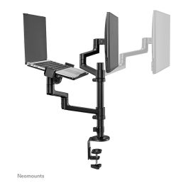 Neomounts DS20-425BL2 Brazo para Monitor y Portátil de 17-27" y 11.6-17.3" Negro