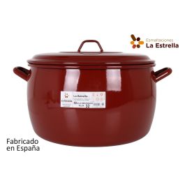 Olla Abombada con Tapa 32 cm - 16L Teja por La Estrella (2 Unidades) Precio: 116.50000032. SKU: B134BJ4T6K