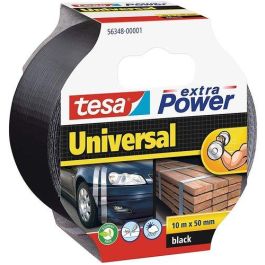 Tesa 56348-00001-05 Cinta americana extra power universal negra 50 mm x 10 m uso interior exterior fuerte poder pegado