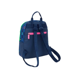 Mochila Benetton Damero Azul marino 25 x 30 x 13 cm
