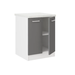 Ultra Gabinete de Cocina Base L 60 cm Gris con Encimera Incluida