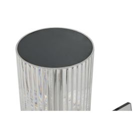 DKD Home Decor Lámpara Sobremesa LED Táctil Transparente con Mando a Distancia 8.5 x 23.5 x 8.5 cm