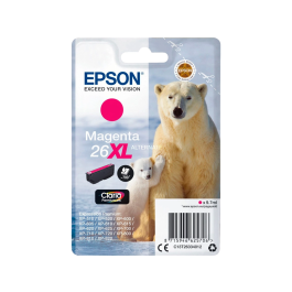 Epson Claria Premium Cartucho Magenta 26XL Alta Capacidad Expression Premium XP-510