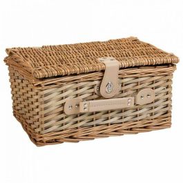 Cesta de Picnic Alexandra House Living Gris Natural Mimbre