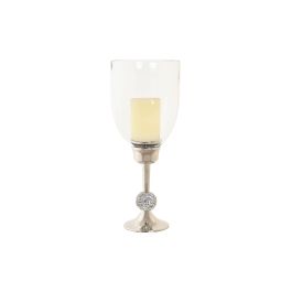 Portavela Glam DKD Home Decor Plateado 16 x 41 x 16 cm Portavela Glam DKD Home Decor Plateado 16 x 41 x 16 cm