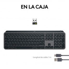 Logitech MX Keys S Teclado Inalámbrico Bluetooth, Multi-dispositivo, Recargable USB-C, Retroiluminado con Logi Bolt