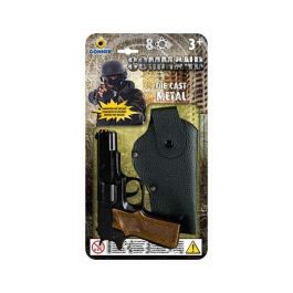 Pistola metal 8 tiros con cartuchera Precio: 11.6402. SKU: S2415346