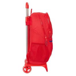 Mochila Escolar con Ruedas Atlético Madrid Rojo 32 x 44 x 16 cm