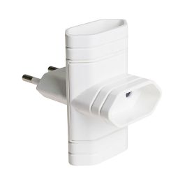 Clavija triple 10a 250v 4mm 2300 W blanca solera 6009. Precio: 4.79000038. SKU: B19S6KKBS6