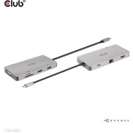 Club3D CAC-1589 USB-C 9in1-HUB HDMI/VGA/2xUSB/USB-C/RJ45/SD PD100W