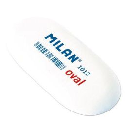 Milan 1012 Goma Oval Miga De Pan 6,2x2,8x1,2 cm Blanco - Caja 12 Unidades Precio: 5.79000004. SKU: B17ETG3959