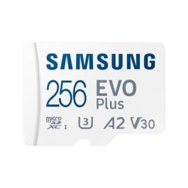 Tarjeta de Memoria Samsung EVO Plus 2023 256GB microSD XC con Adaptador/ Clase 10/ 160MBs Precio: 27.69000058. SKU: B1FD84EYCP