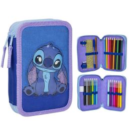 Plumier con accesorios stitch 12.5 x 19.5 x 4.5 cm