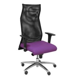 Sillon Piqueras Y Crespo Sahuco Direccion Uso Intensivo (8H) Brazos Regulables Mecanismo Sincro Respaldo Malla Transpirable Negro Y Asiento Tapizado Similpiel Morado Precio: 522.50000022. SKU: S5703763