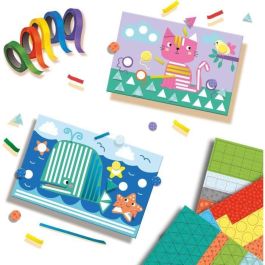 Ses Creative Aprendo a pegar y reconocer formas. Kit de manualidades con pegatinas, 5 rollos de cinta adhesiva y 24 cartas de animales