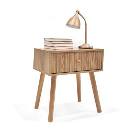 Inde Mesita De Noche Auxiliar Madera 32.4x10.4x41.8 cm (2 Unidades)