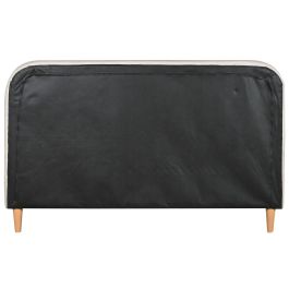 DKD Home Decor Cama Urban de Poliéster y Madera Beige 219x104x170 cm para Colchón 150x200 - Desmontable