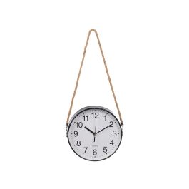 GIFTDECOR Reloj de Pared con Cuerda para Colgar, Negro, 25 cm (Set de 12)
