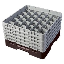 CAMBRO - 30S958-167 - Cesta de lavado 30 comp. 5 alturas - 7,84 cm Ø máx. - alt. máx. 25,8 cm - 50 x 50 x 30,8 cm - Castaño Precio: 113.69000038. SKU: B15CTGWCK4