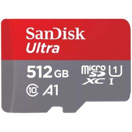 SanDisk SDSQUAC-512G-GN6FA Tarjeta MicroSDXC 512GB, Clase 10, UHS-I, 150 MB/s, A1, Resistente a golpes y agua Precio: 75.49999974. SKU: B1EDJXVJ66