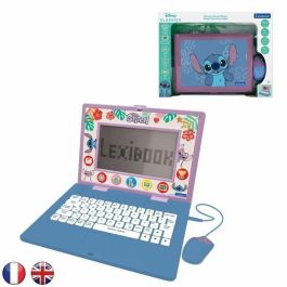 Lexibook AAAMW25468 Ordenador Educativo Stitch 170 Actividades Bilingüe EN/FR 7 Categorías Educativas
