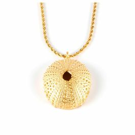 Shabama Collar TRENC TOP para Mujer, Erizo de Mar Oro Brillo con Cadena Vinculum ajustable, Colgante 5cm, Largo 45cm Precio: 37.50000056. SKU: B13EVKJ8A5