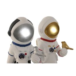 DKD Home Decor Figura Astronaut Girl Urban Blanco Rojo Resina 11 x 29 x 10 cm (2 Unidades)