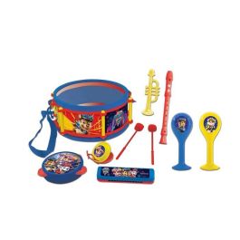 PAT PATROUILLE - Conjunto de 7 instrumentos musicales: batería, maracas, castagnette, armónica, flauta, trompeta y pandereta
