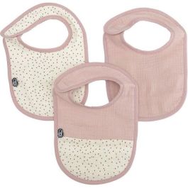 Pack de 3 baberos - DOMIVA - 0-6 meses - Gasa de algodón - Rosa viejo Precio: 25.5899996. SKU: B1BJRW5MR9
