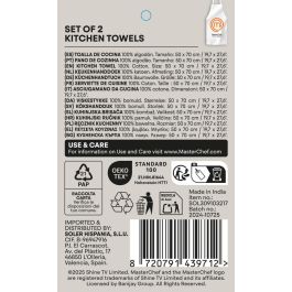 Masterchef Set 2 Paños de Cocina, 50 x 70 cm (12 Cajas)