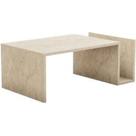 Mesa de centro rectangular efecto mármol travertino 86,8 x 32,4 x 50 cm Precio: 65.49999951. SKU: B15FK6QHW5
