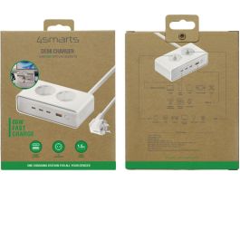 4smarts Cargador de Escritorio GaN 65W con Enchufes AC