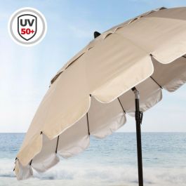Sombrilla Aktive Crema Aluminio 240 x 235 x 240 cm (6 Unidades) Sombrilla Aktive Crema Aluminio 240 x 235 x 240 cm (6 Unidades)