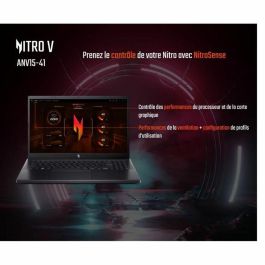 Acer ANV15-41-R85W Portátil Gaming Nitro V 15, 15.6" FHD 144Hz IPS, Ryzen 5 7535HS, 16GB RAM, 512GB SSD, RTX 4050, Sin Windows