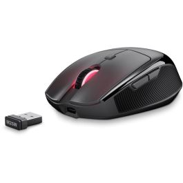 Sharkoon OfficePal M25W Ratón Gaming Inalámbrico RF + USB-C Óptico 4000 DPI Mano Derecha 6 Botones Negro con Iluminación Multi-Color